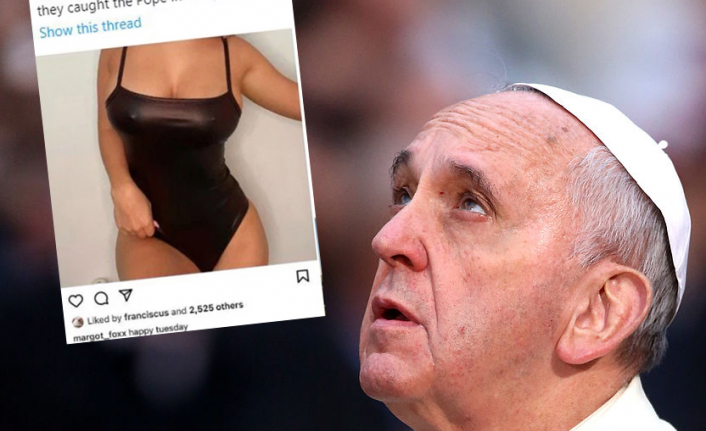 Papa Francis, yine bir modelin fotoğrafını beğendi